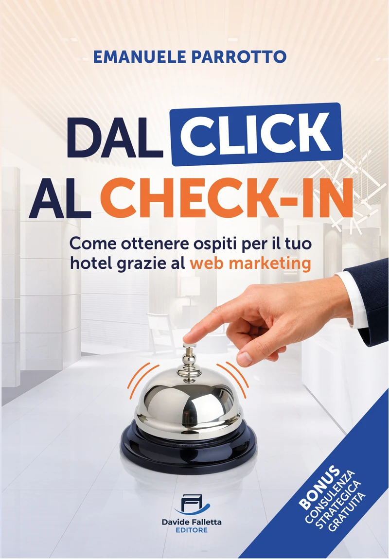 Copertina del libro Dal Click al Check-in di Emanuele Parrotto